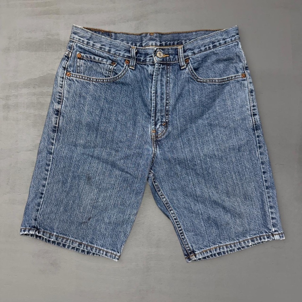 Levi's 505 Denim Shorts Blue Regular Fit Jean Shorts 32 Jorts‎